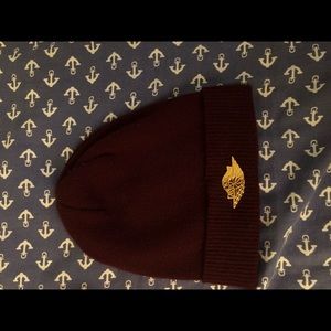 Jordan burgundy beanie